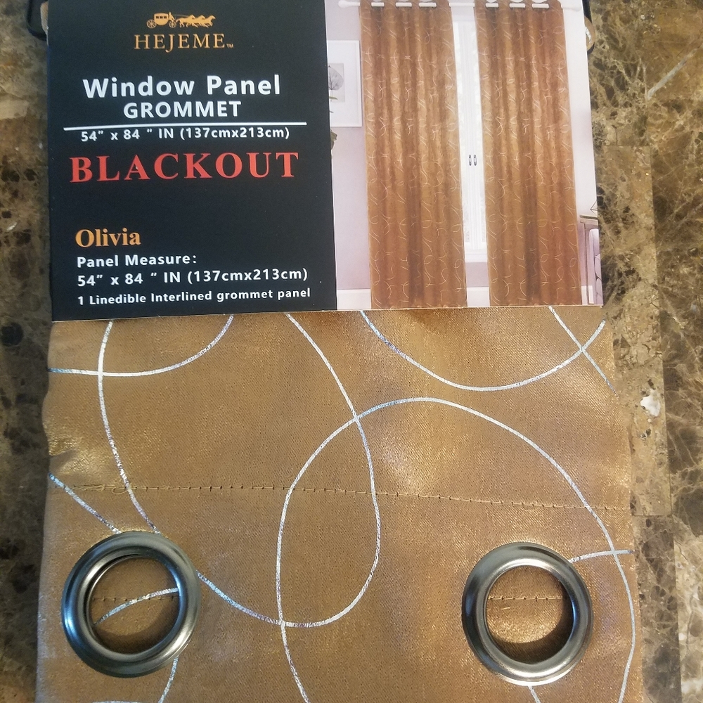 HEJEME Blackout curtains (54 x84 inches) Set of 2